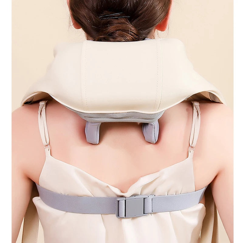 Shiatsu Neck And Shoulder Massager Shawl Kneading Spine Back Muscle Relaxer